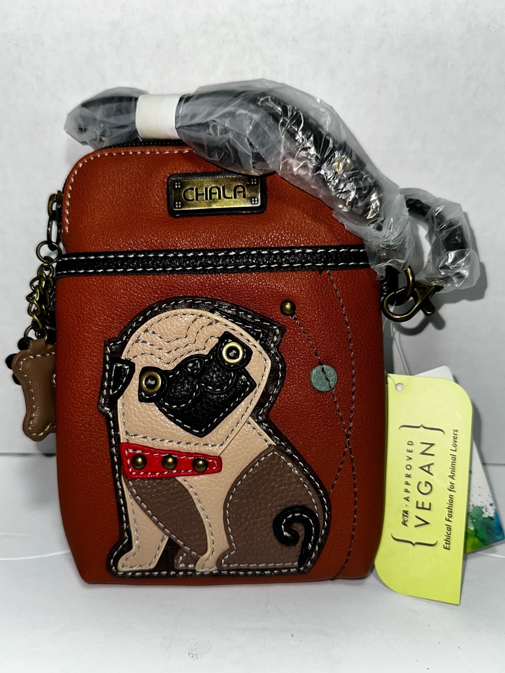 New Chala Puppy Pug Crossbody Bag